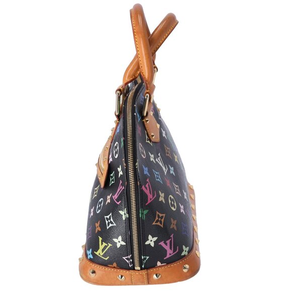 Louis Vuitton x Murakami Alma Monogram Multicolor Handbag Black - Picture 3 of 8